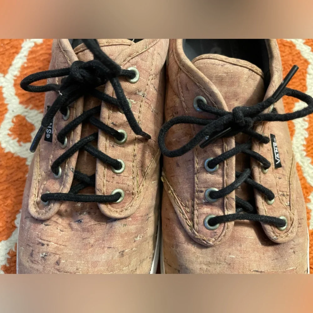 Vans 8.5 women’s a cork canvas shoe sneaker - Picture 4 of 11